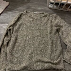 Vintage Columbia Textured Gray speckled Knit Sweater